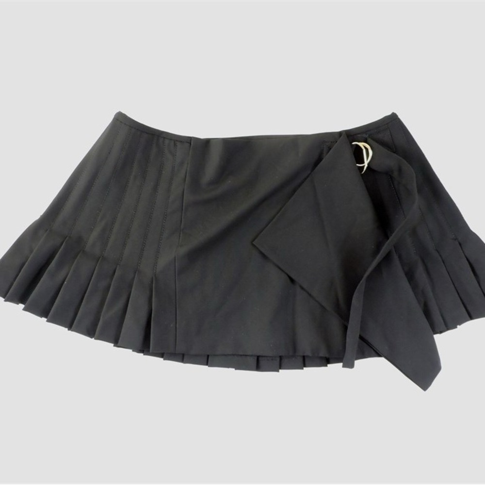 NWT Zara Box Pleat Mini Skirt - Black
